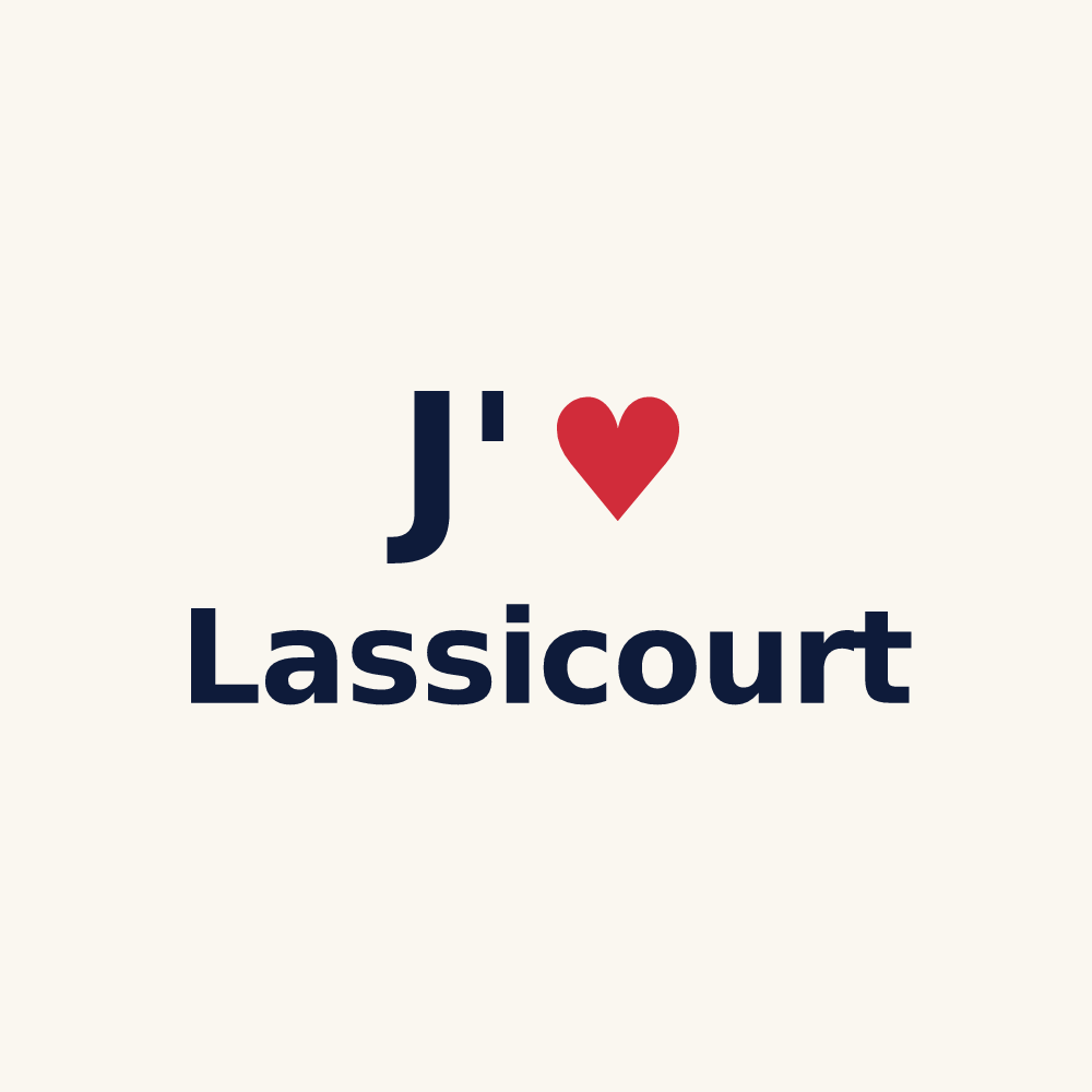 Tasse personnalisée Lassicourt — design J'aime Lassicourt