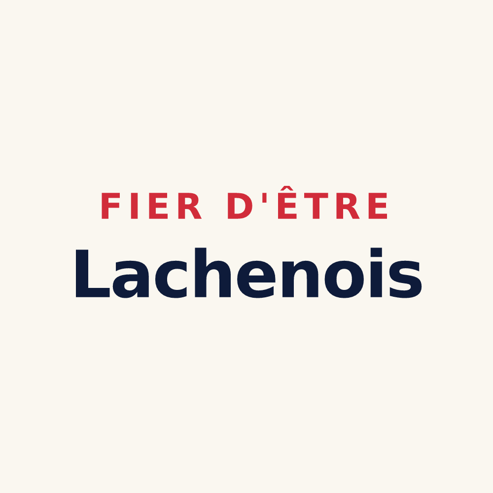 Tasse « Fier d'être Lachenois » — design pour Lassigny