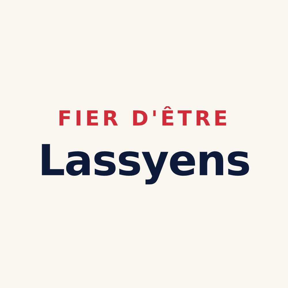 Tasse « Fier d'être Lassyens » — design pour Lassy