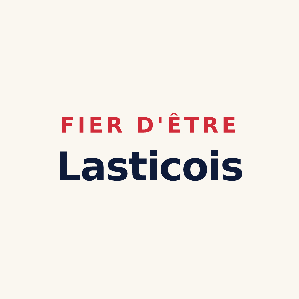 Tasse « Fier d'être Lasticois » — design pour Lastic