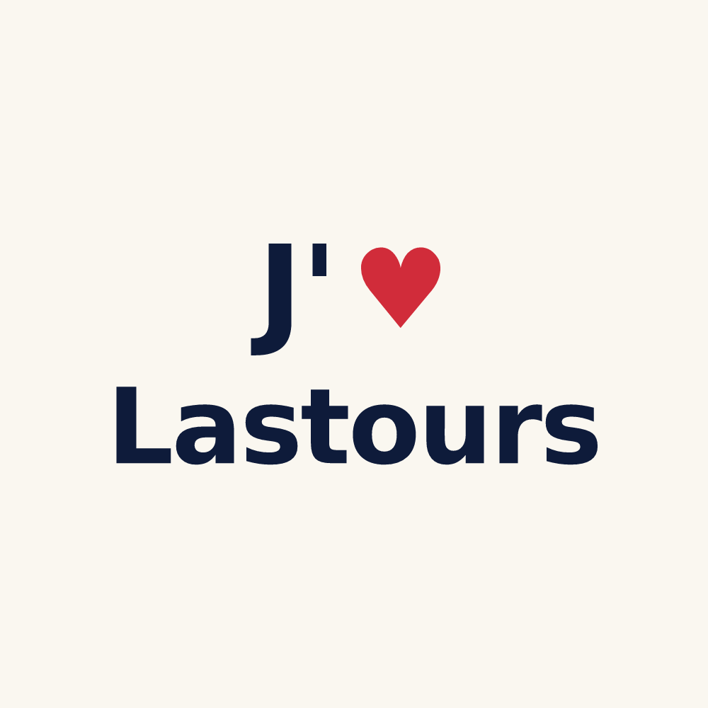 Tasse personnalisée Lastours — design J'aime Lastours