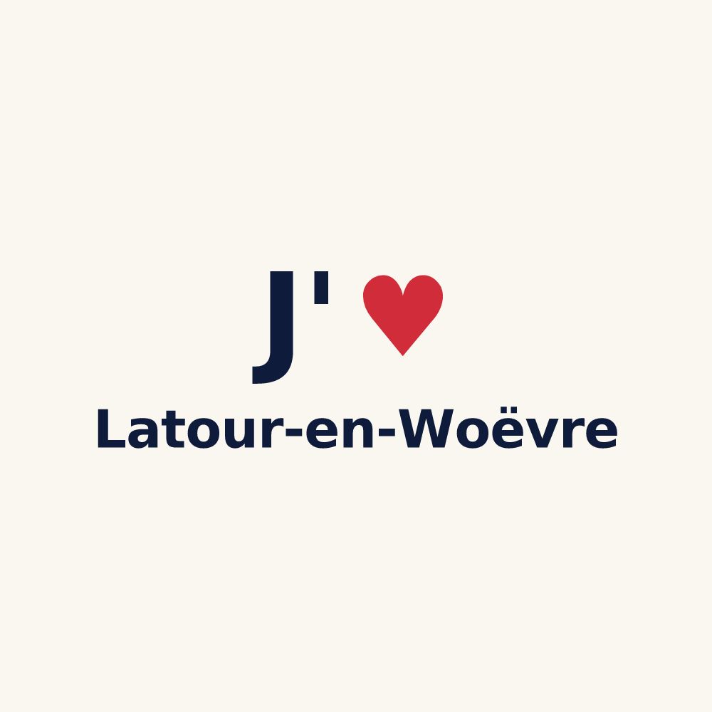 Tasse personnalisée Latour-en-Woëvre — design J'aime Latour-en-Woëvre