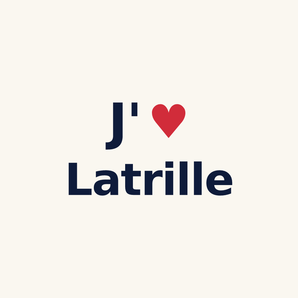 Tasse personnalisée Latrille — design J'aime Latrille