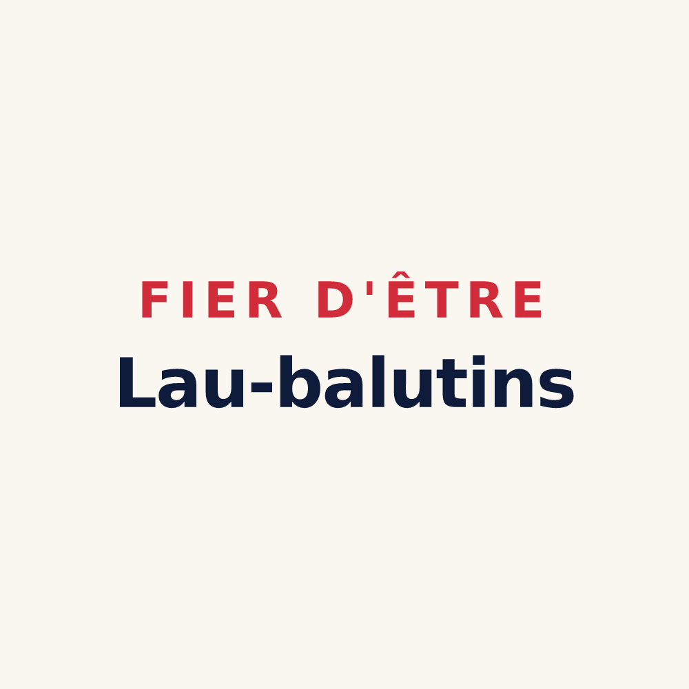 Tasse « Fier d'être Lau-balutins » — design pour Lau-Balagnas