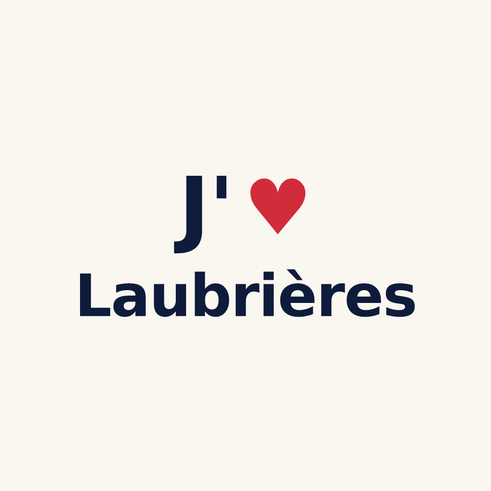 Tasse personnalisée Laubrières — design J'aime Laubrières