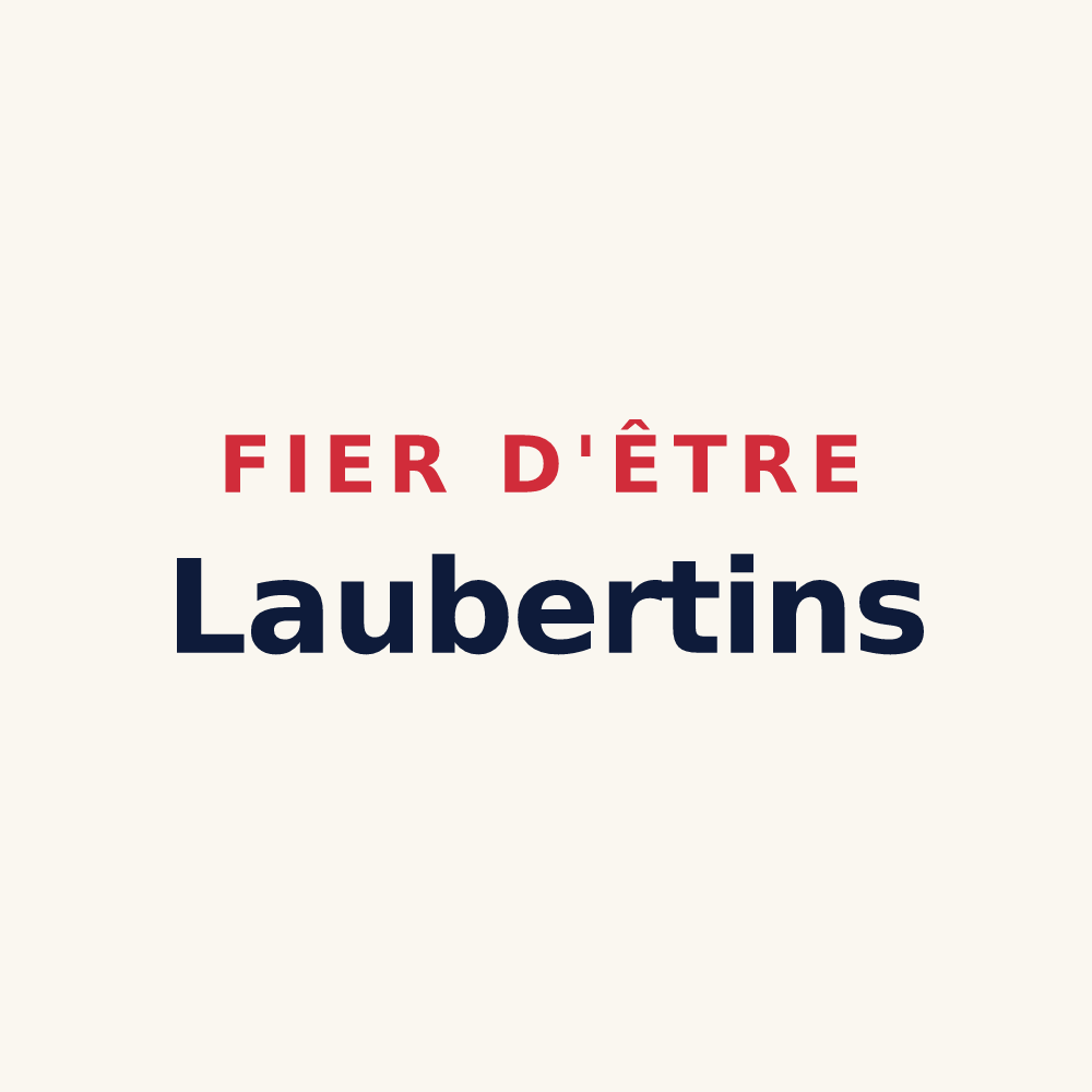 Tasse « Fier d'être Laubertins » — design pour Laubrières