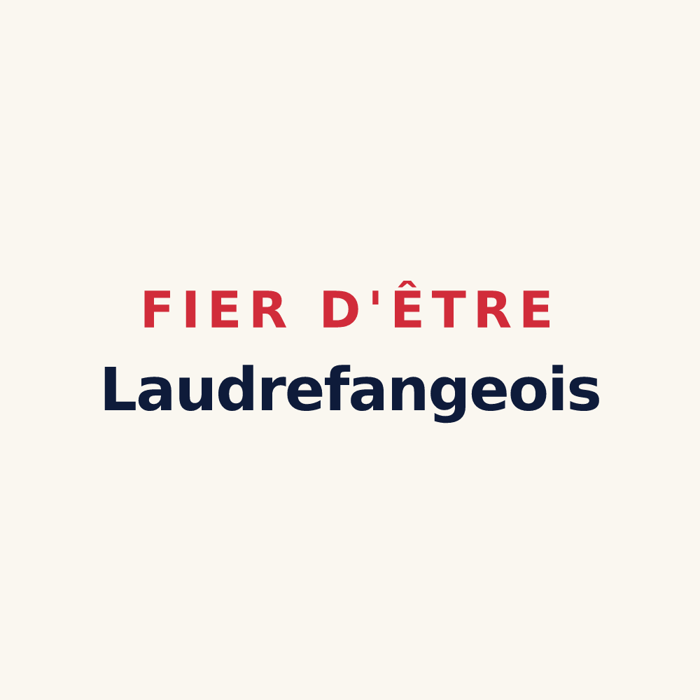 Tasse « Fier d'être Laudrefangeois » — design pour Laudrefang