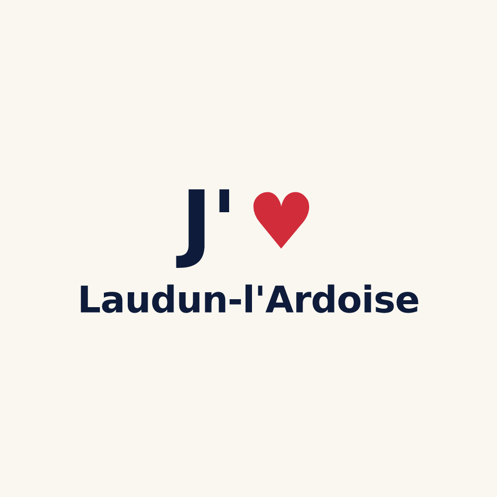 Tasse personnalisée Laudun-l'Ardoise — design J'aime Laudun-l'Ardoise
