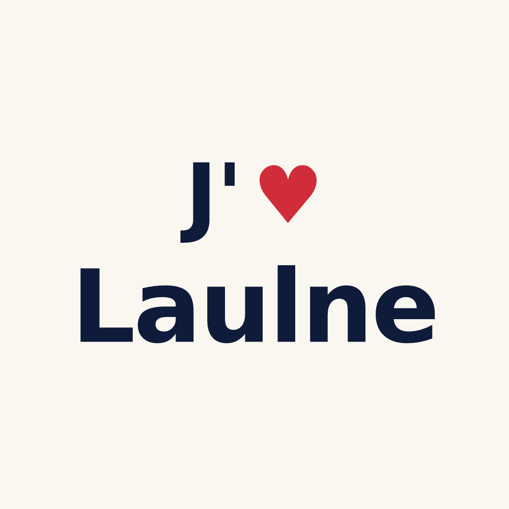 Tasse personnalisée Laulne — design J'aime Laulne