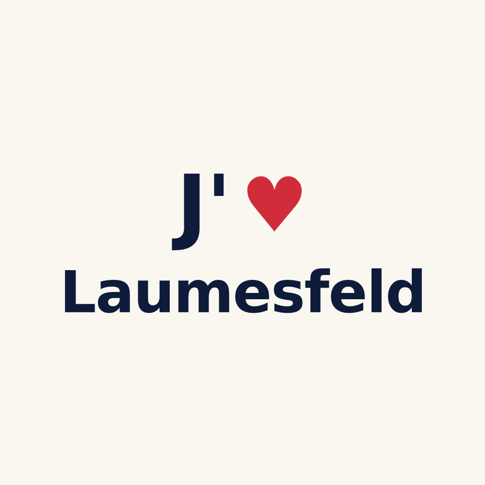 Tasse personnalisée Laumesfeld — design J'aime Laumesfeld