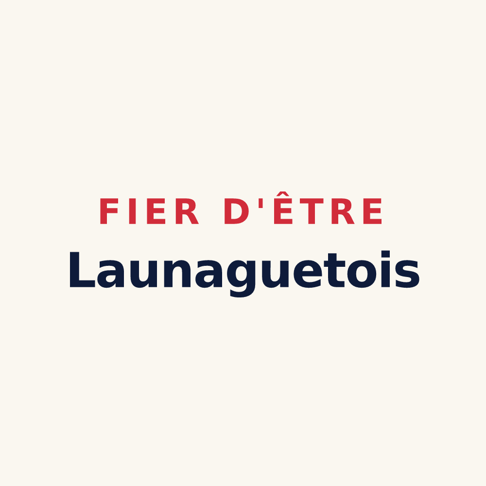 Tasse « Fier d'être Launaguetois » — design pour Launaguet