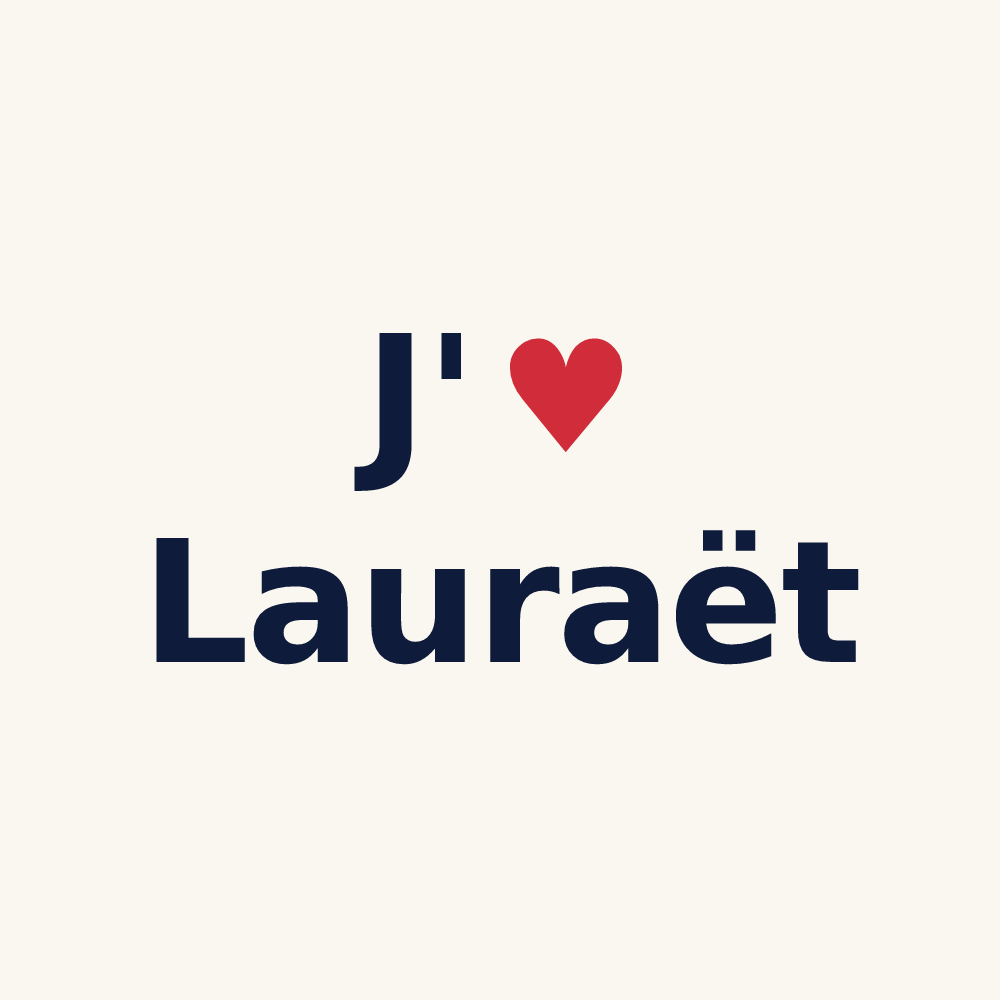 Tasse personnalisée Lauraët — design J'aime Lauraët