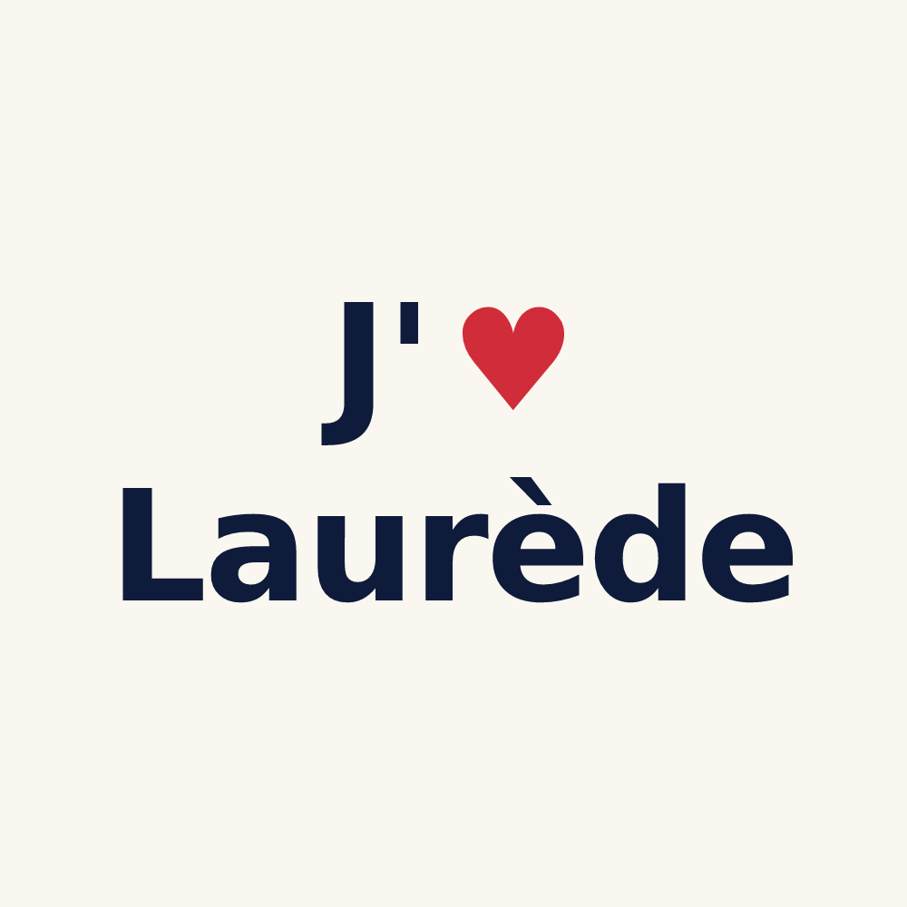 Tasse personnalisée Laurède — design J'aime Laurède