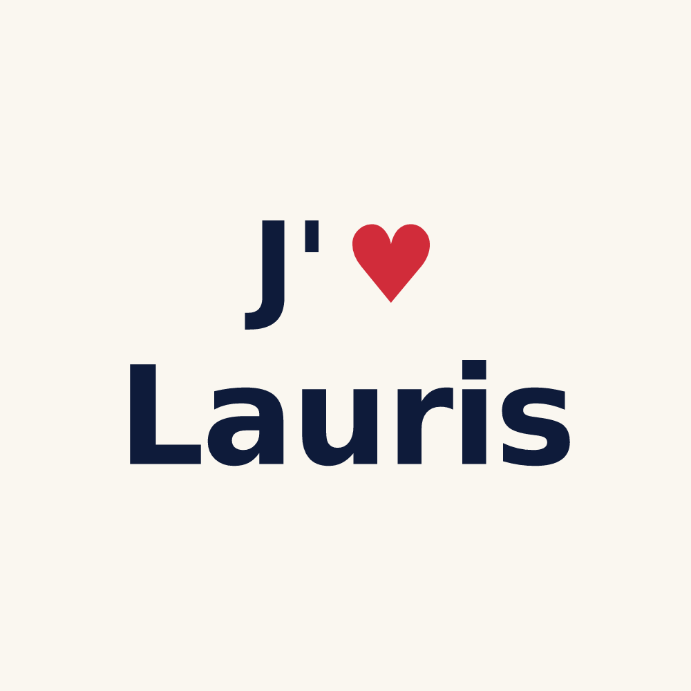Tasse personnalisée Lauris — design J'aime Lauris