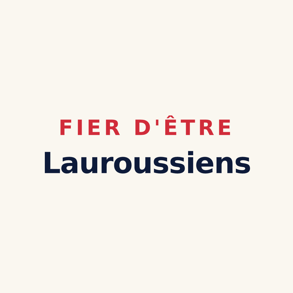 Tasse « Fier d'être Lauroussiens » — design pour Lauroux