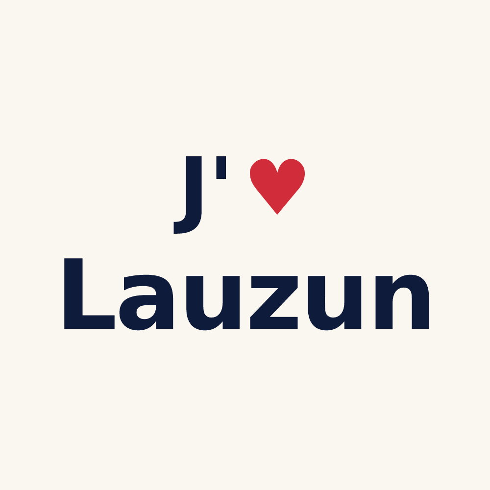 Tasse personnalisée Lauzun — design J'aime Lauzun
