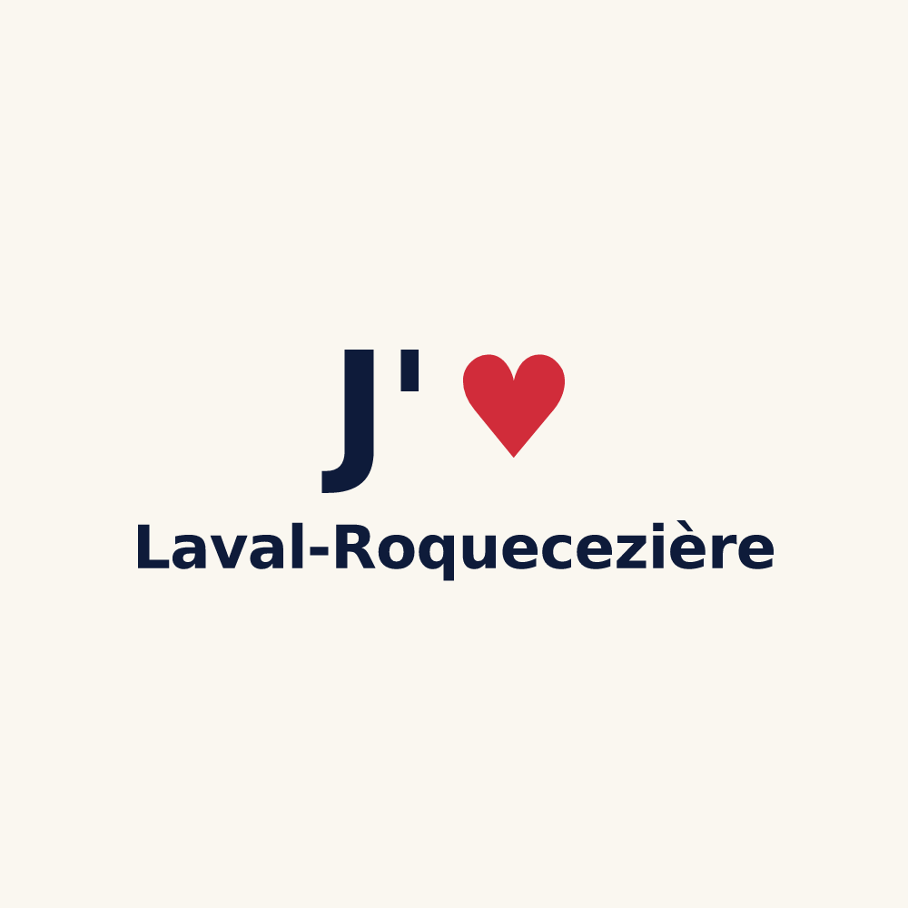Tasse personnalisée Laval-Roquecezière — design J'aime Laval-Roquecezière