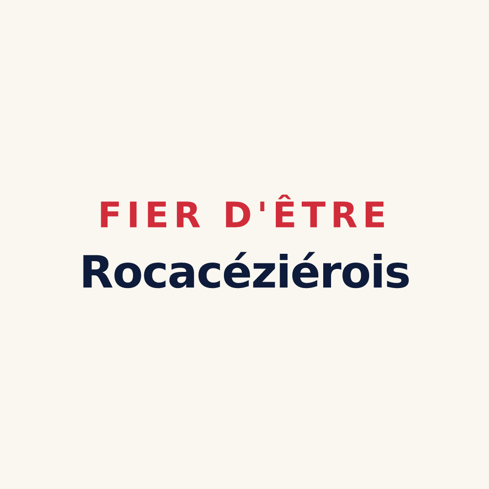 Tasse « Fier d'être Rocacéziérois » — design pour Laval-Roquecezière
