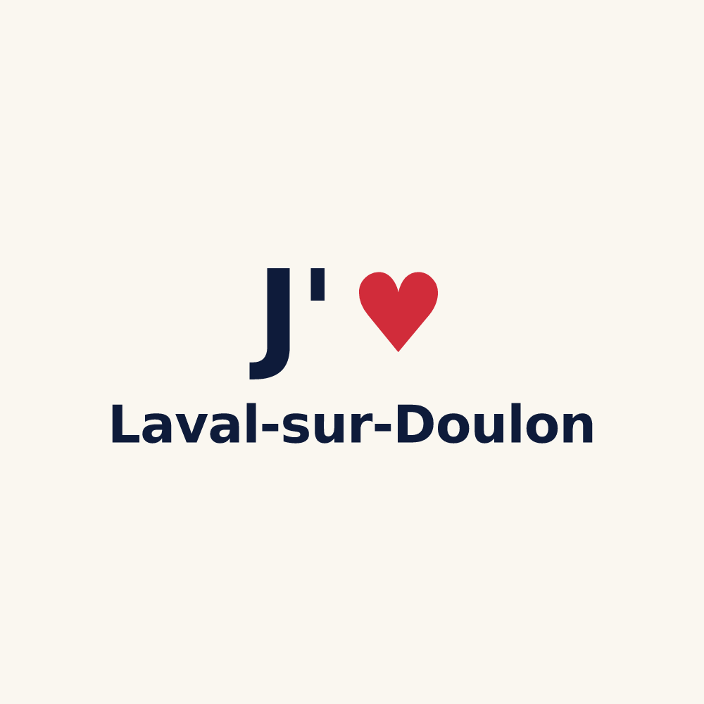 Tasse personnalisée Laval-sur-Doulon — design J'aime Laval-sur-Doulon