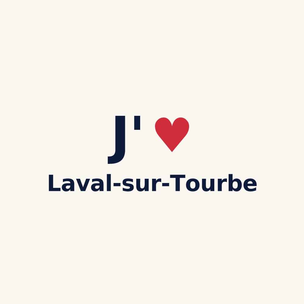 Tasse personnalisée Laval-sur-Tourbe — design J'aime Laval-sur-Tourbe