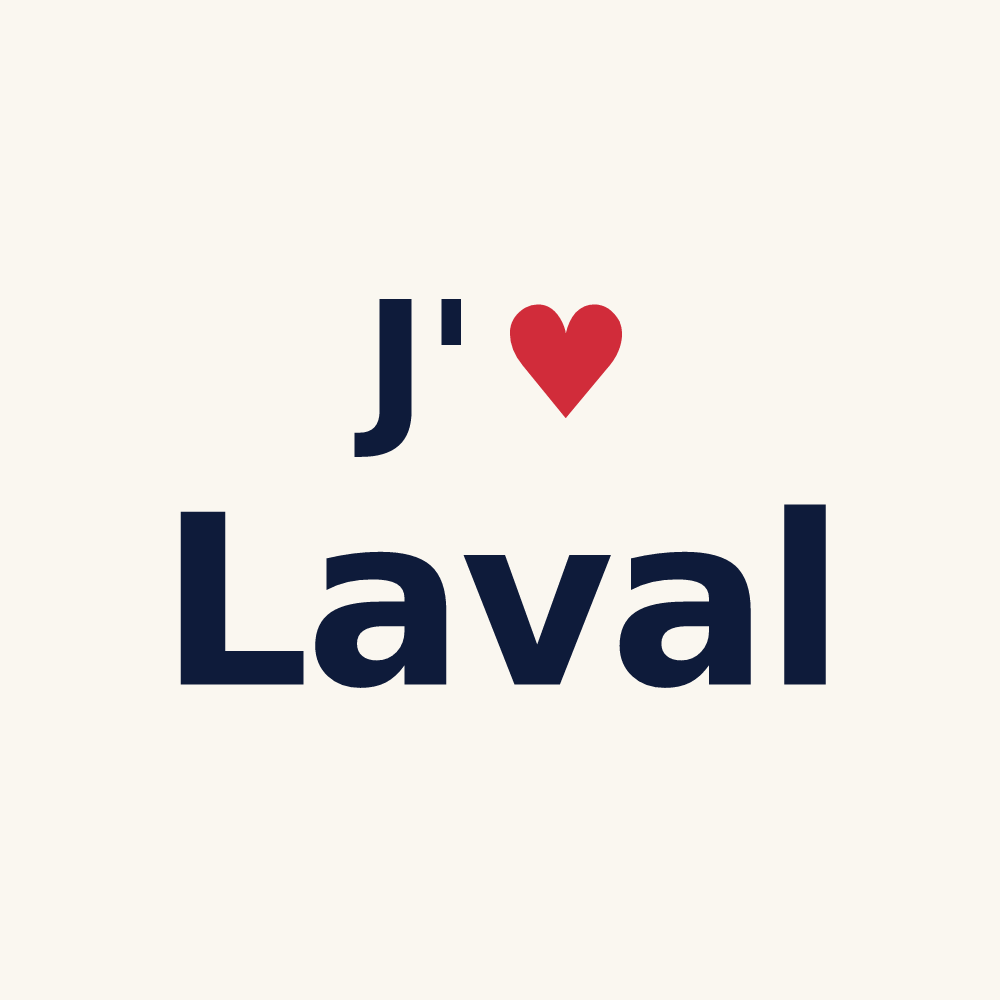 Tasse personnalisée Laval — design J'aime Laval