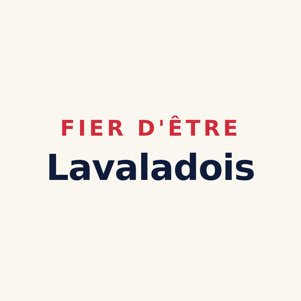 Tasse « Fier d'être Lavaladois » — design pour Lavalade