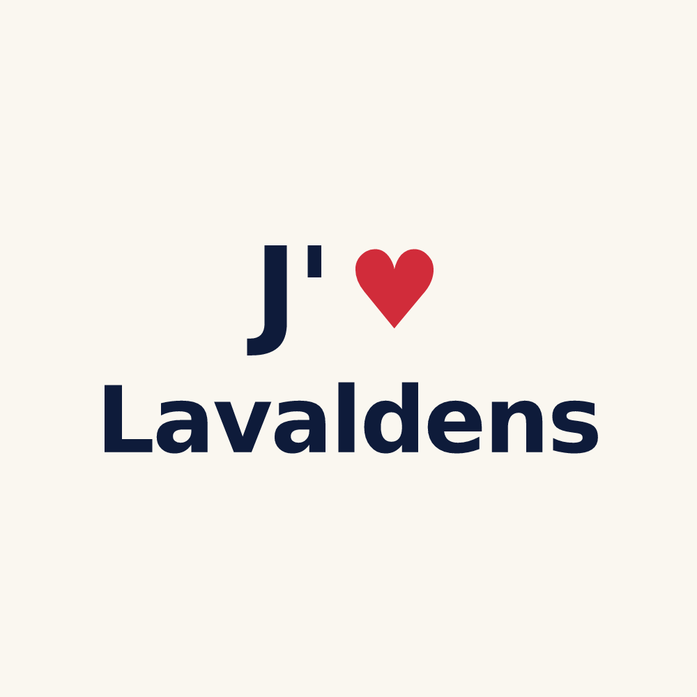Tasse personnalisée Lavaldens — design J'aime Lavaldens