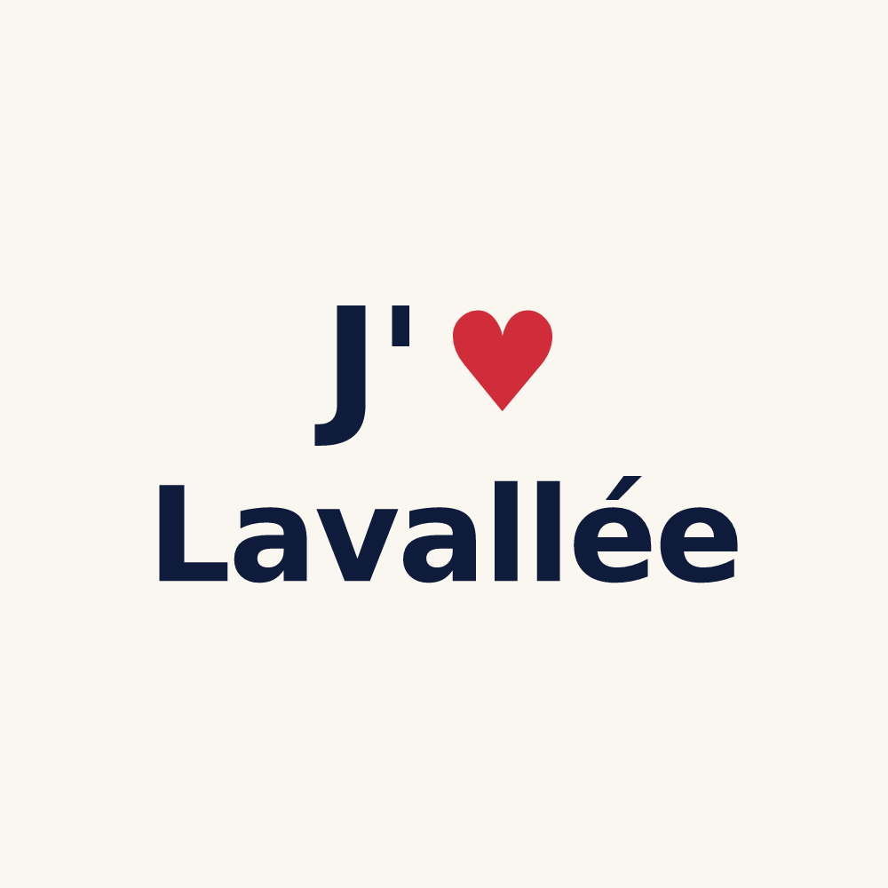 Tasse personnalisée Lavallée — design J'aime Lavallée