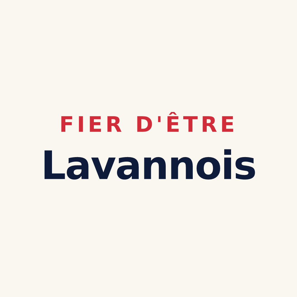 Tasse « Fier d'être Lavannois » — design pour Lavannes