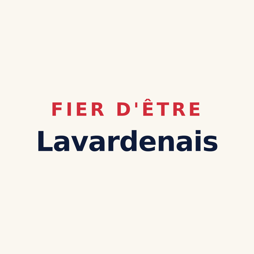 Tasse « Fier d'être Lavardenais » — design pour Lavardens