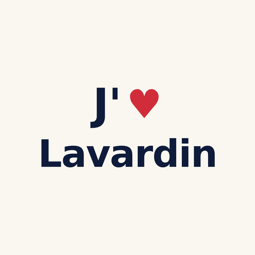 Tasse personnalisée Lavardin — design J'aime Lavardin