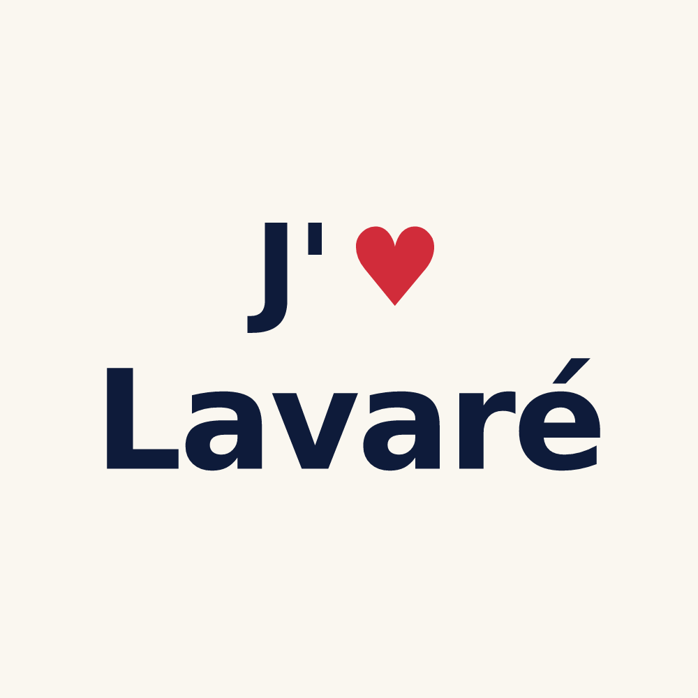 Tasse personnalisée Lavaré — design J'aime Lavaré