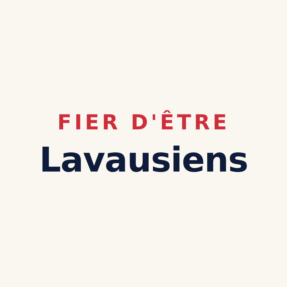 Tasse « Fier d'être Lavausiens » — design pour Lavau-sur-Loire