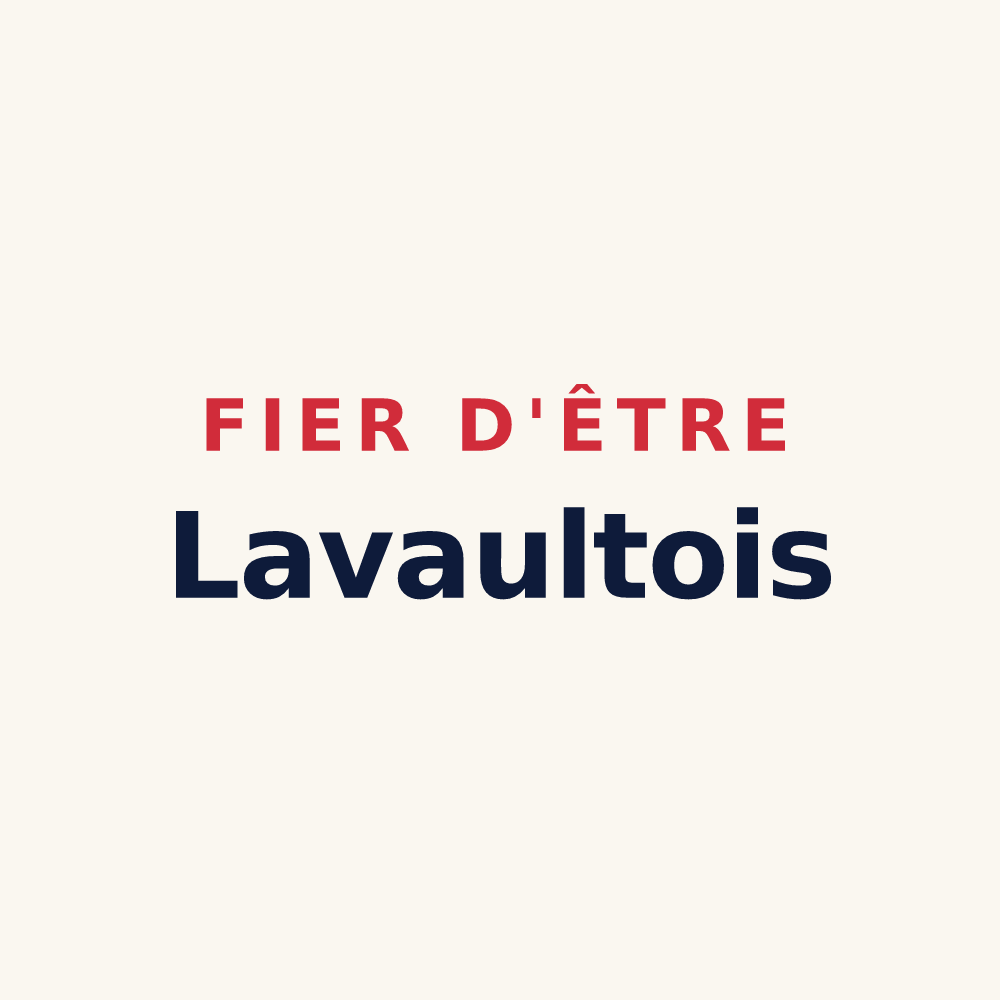 Tasse « Fier d'être Lavaultois » — design pour Lavault-Sainte-Anne