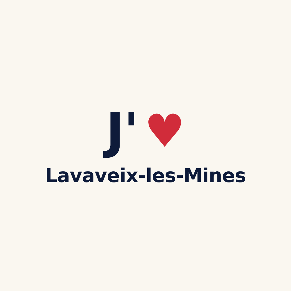 Tasse personnalisée Lavaveix-les-Mines — design J'aime Lavaveix-les-Mines