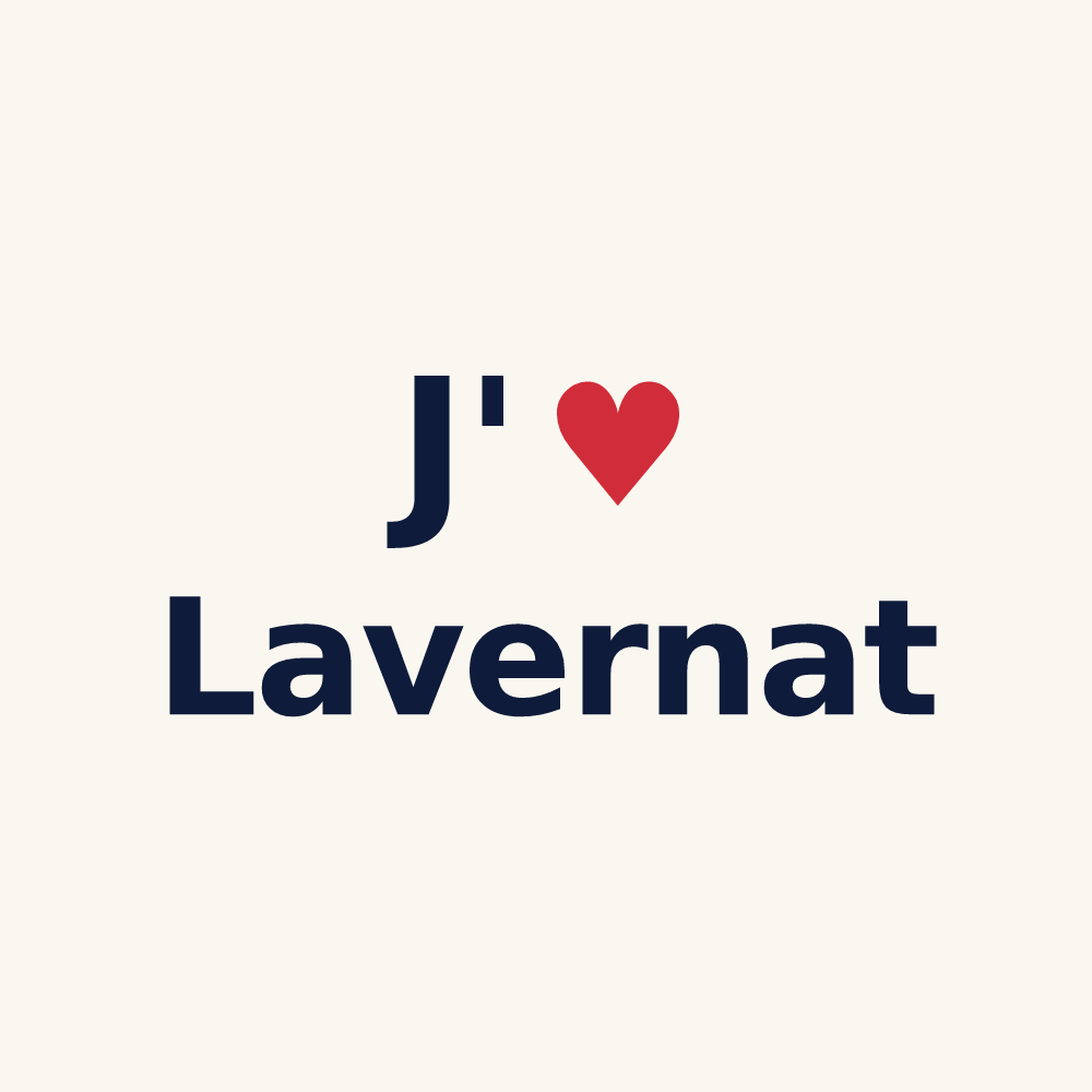 Tasse personnalisée Lavernat — design J'aime Lavernat