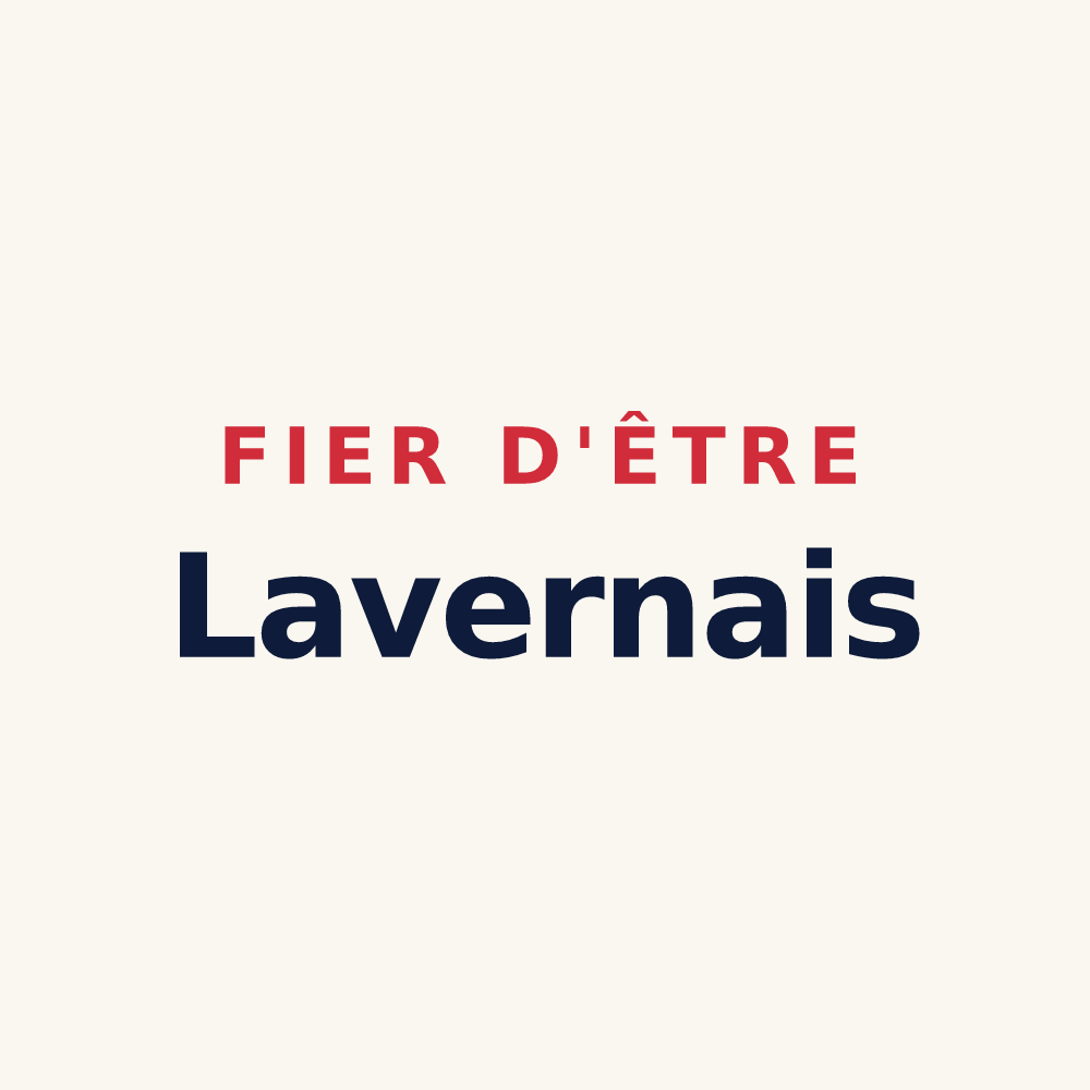 Tasse « Fier d'être Lavernais » — design pour Lavernat
