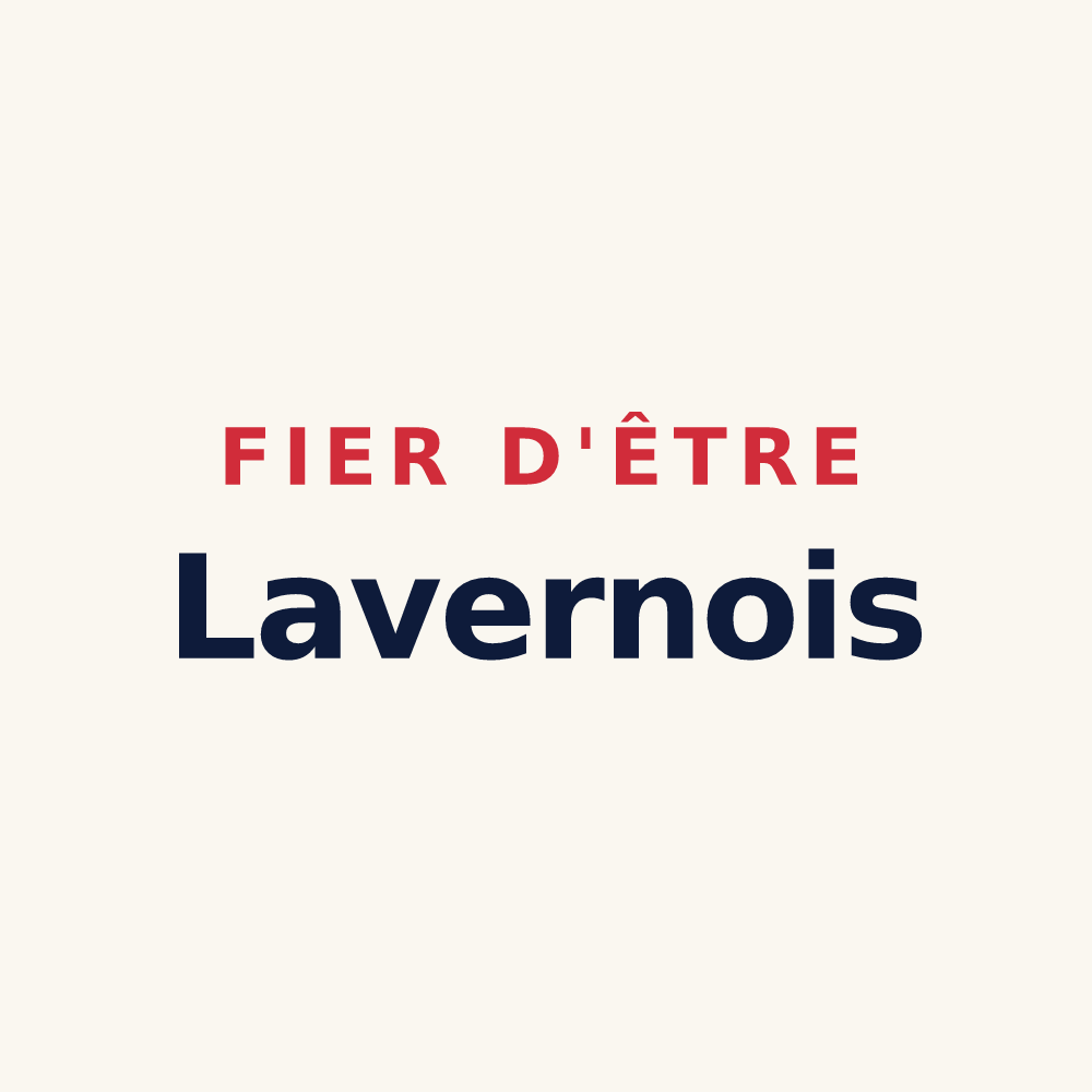 Tasse « Fier d'être Lavernois » — design pour Lavernay