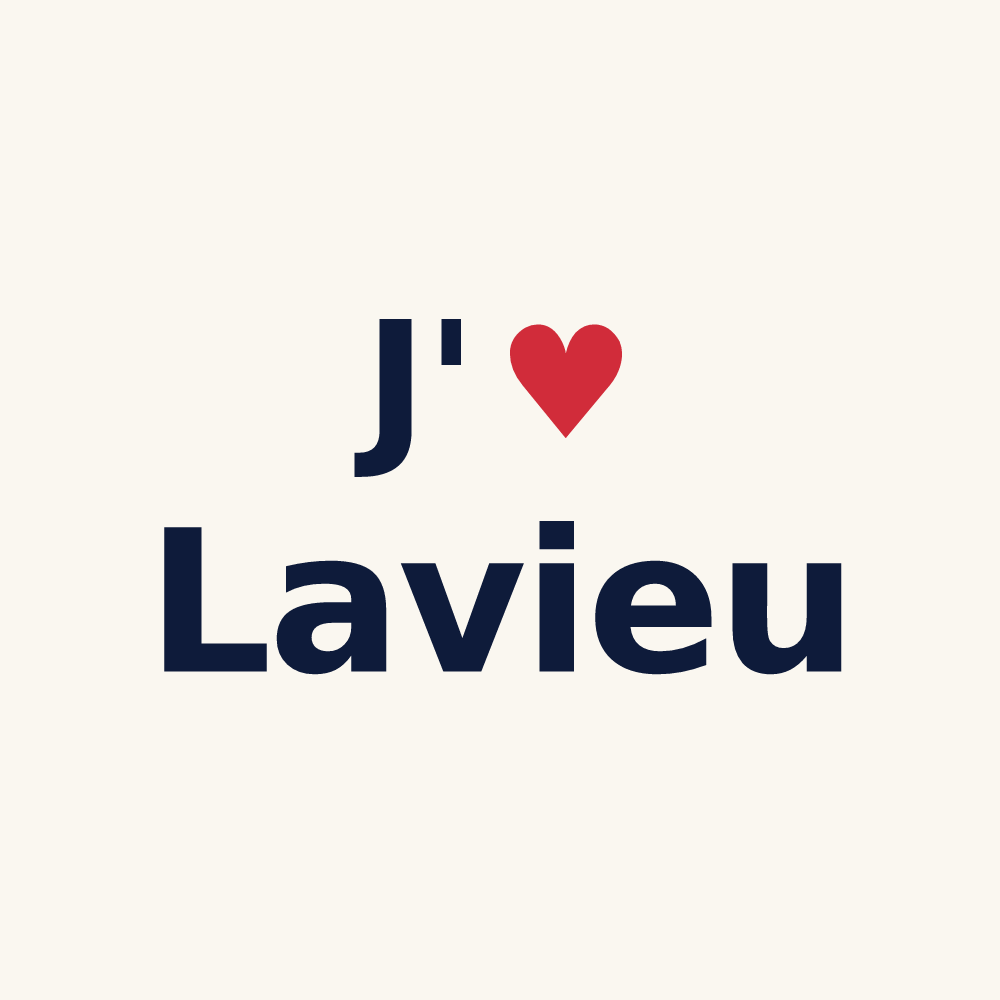 Tasse personnalisée Lavieu — design J'aime Lavieu