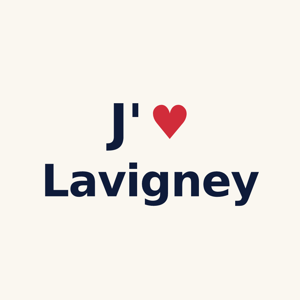 Tasse personnalisée Lavigney — design J'aime Lavigney