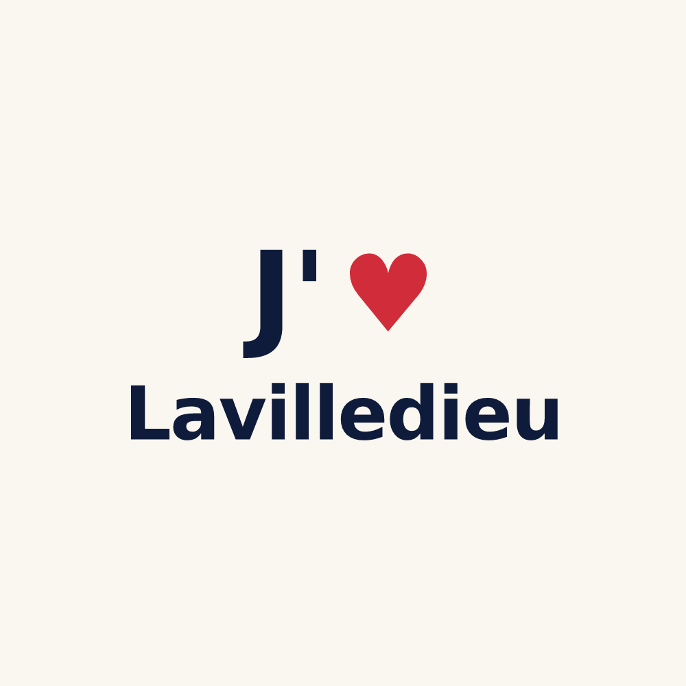 Tasse personnalisée Lavilledieu — design J'aime Lavilledieu