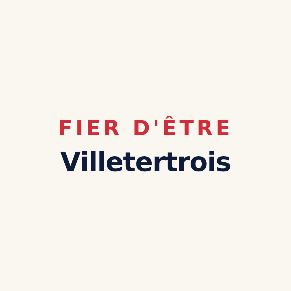 Tasse « Fier d'être Villetertrois » — design pour Lavilletertre