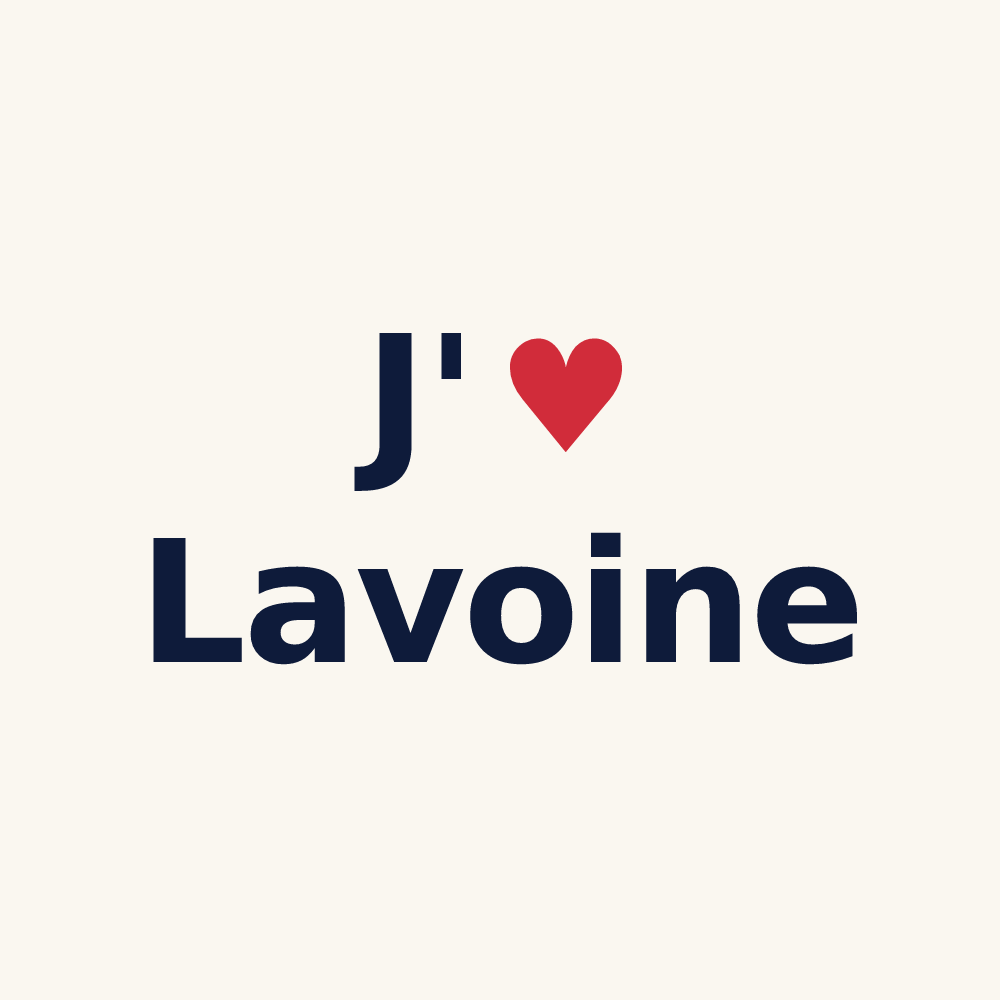 Tasse personnalisée Lavoine — design J'aime Lavoine