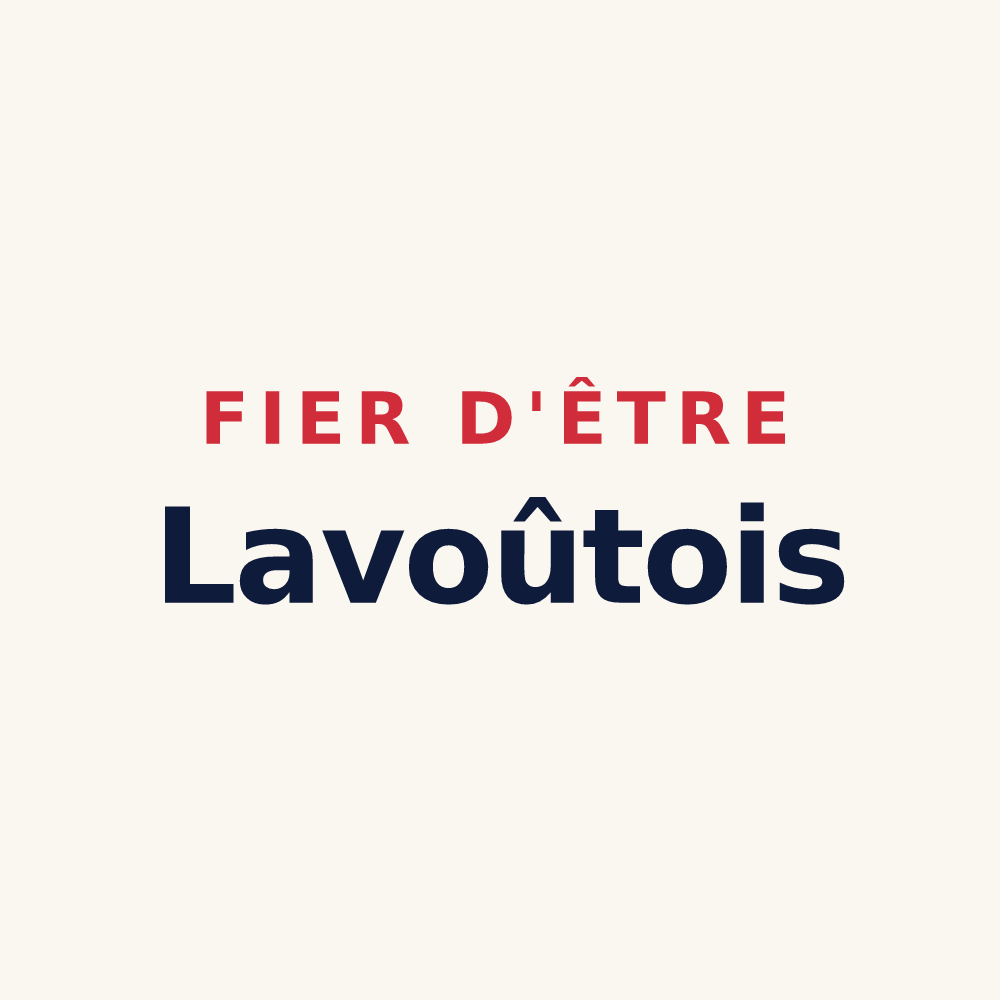 Tasse « Fier d'être Lavoûtois » — design pour Lavoûte-Chilhac