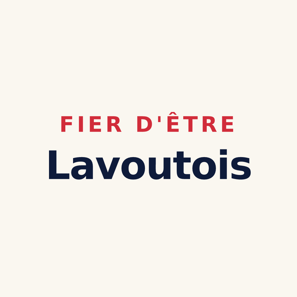 Tasse « Fier d'être Lavoutois » — design pour Lavoûte-sur-Loire