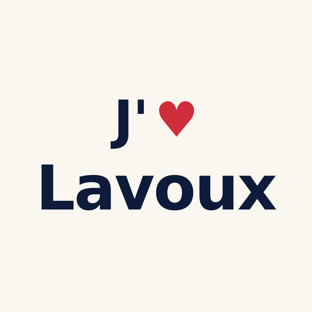 Tasse personnalisée Lavoux — design J'aime Lavoux