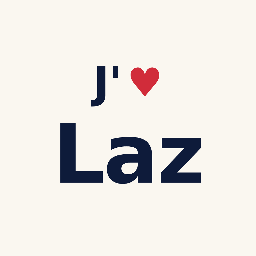 Tasse personnalisée Laz — design J'aime Laz