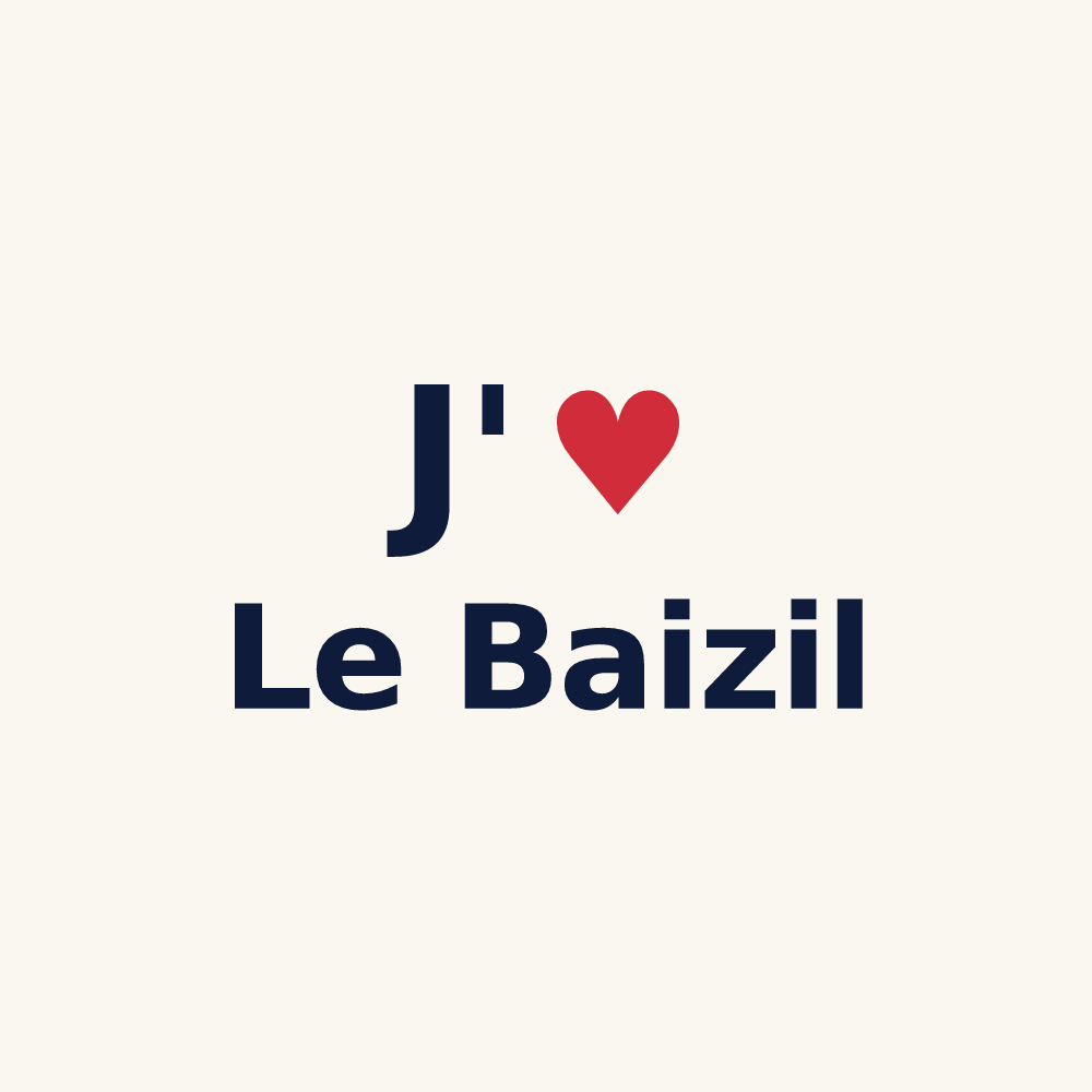 Tasse personnalisée Le Baizil — design J'aime Le Baizil