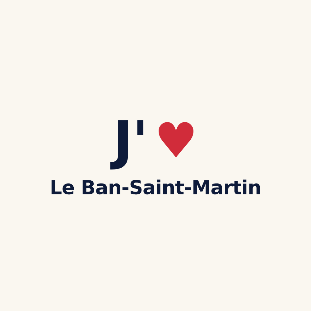 Tasse personnalisée Le Ban-Saint-Martin — design J'aime Le Ban-Saint-Martin