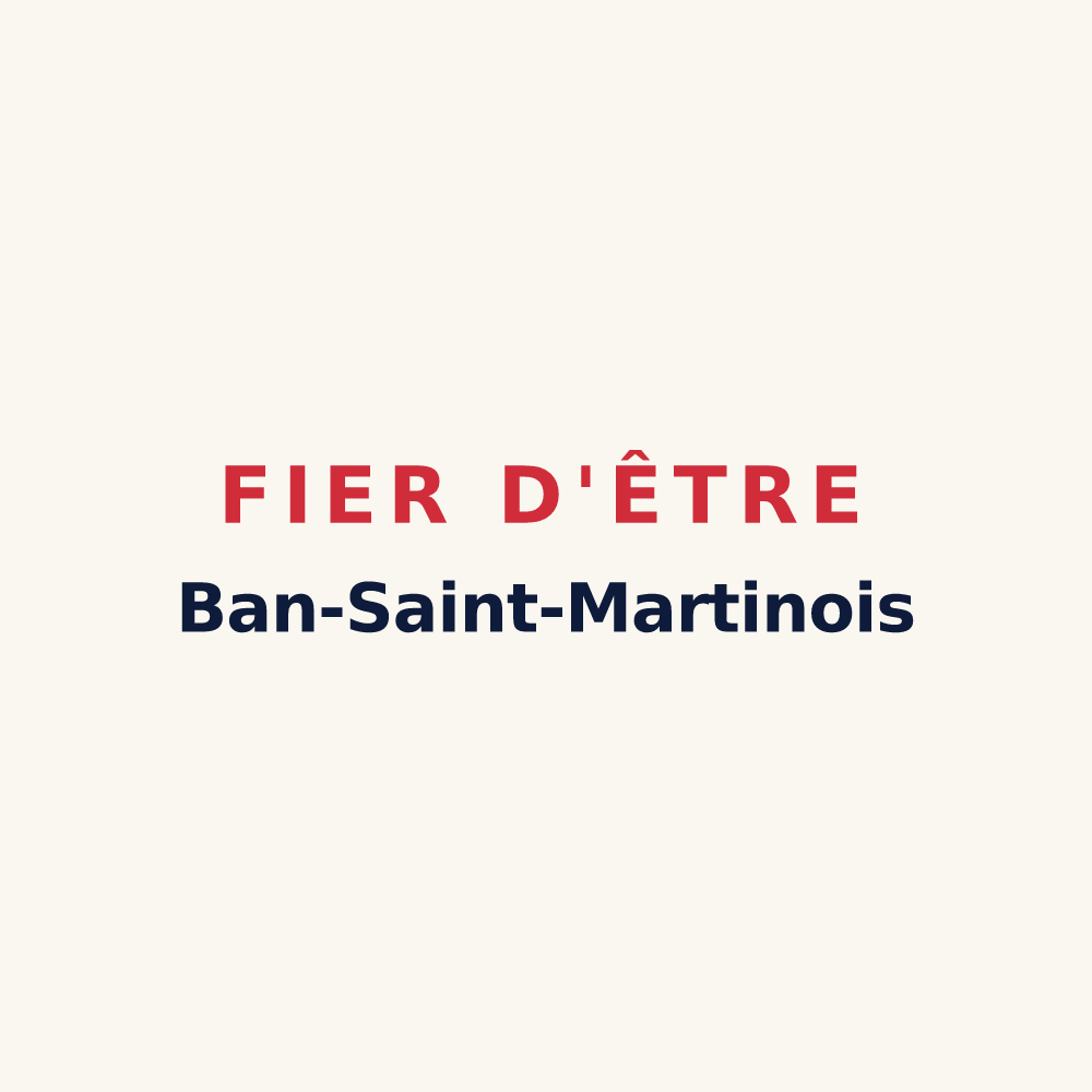 Tasse « Fier d'être Ban-Saint-Martinois » — design pour Le Ban-Saint-Martin